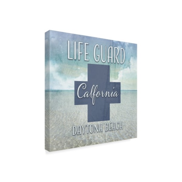 Lightboxjournal 'Icons Lifeguard Blue' Canvas Art,18x18